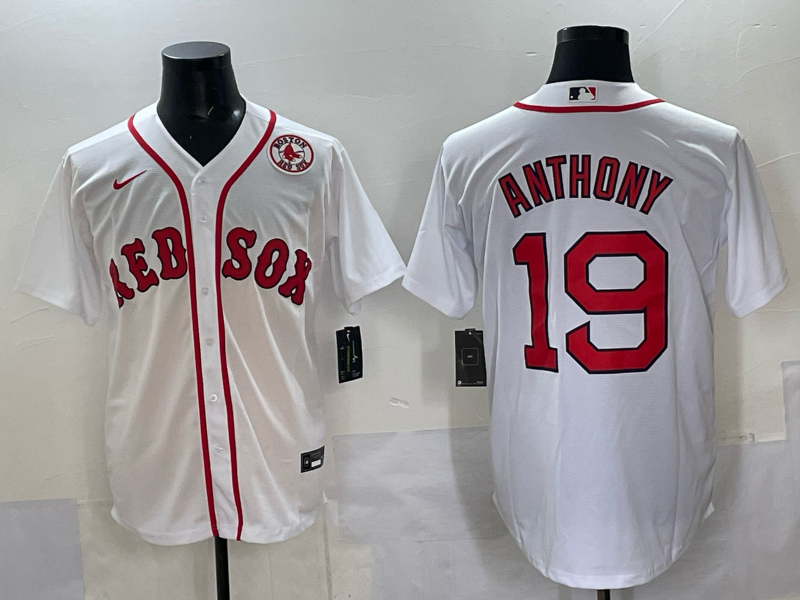 Men 2025 Boston Red Sox #19 Anthony white Nike MLB Jersey style 01
